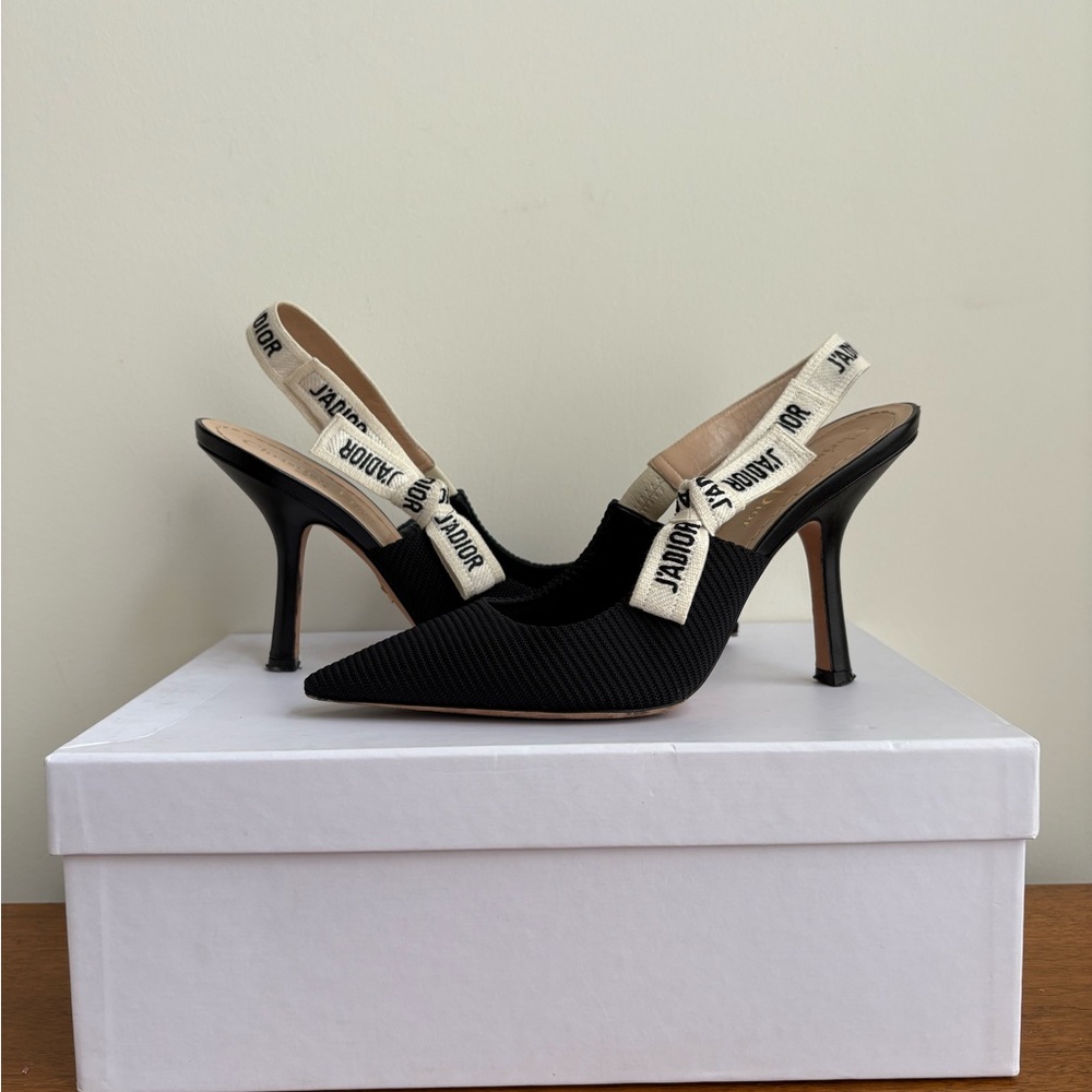 Dior Ribbon Slingback Heels - Picture 2 of 9